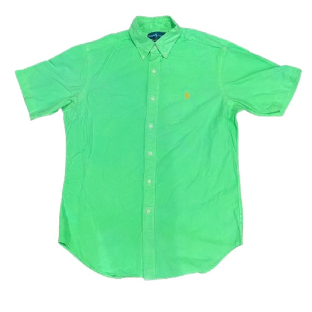 Polo Ralph Lauren Vintage Classic Fit Twill Shirt in Green Classic Fit Medium.